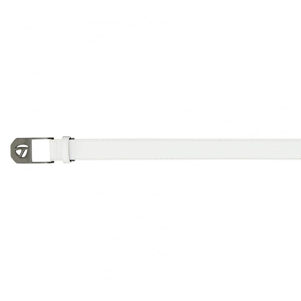 TaylorMade Men's Basic T-Buckle Belt, White, One Size Fits Up To 95cm, Visor, 2025SS UN565