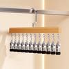 Trouser Clip Closet Organizer with 10/12 Clips Pants Scarves Skirts Belts Towels Underwear Heavy Duty Metal Frame Storage Rack