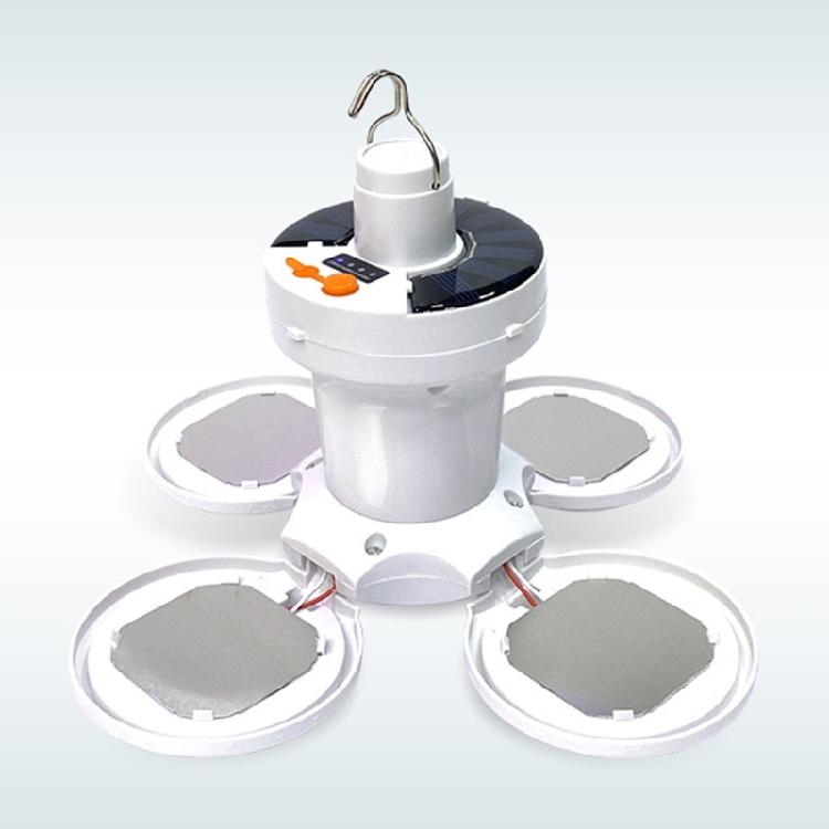 Folding Solar Camping Light Portable Emergencies Light USB Rechargeable Outdoor Tent Lamp with Hanging Hook Enduring