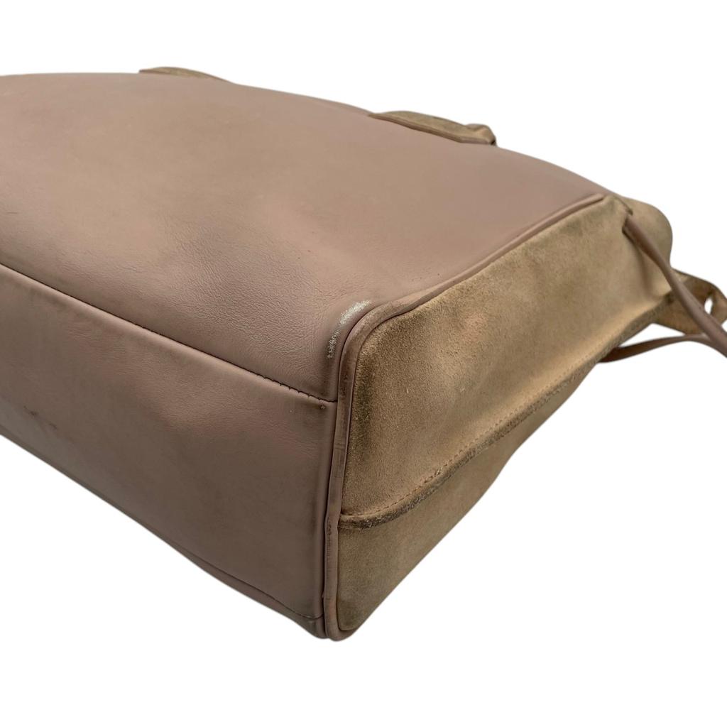 Used Longchamp Tote Bag / Handbag PenelopeTote Bag Light pink/beige leather/Suede Women