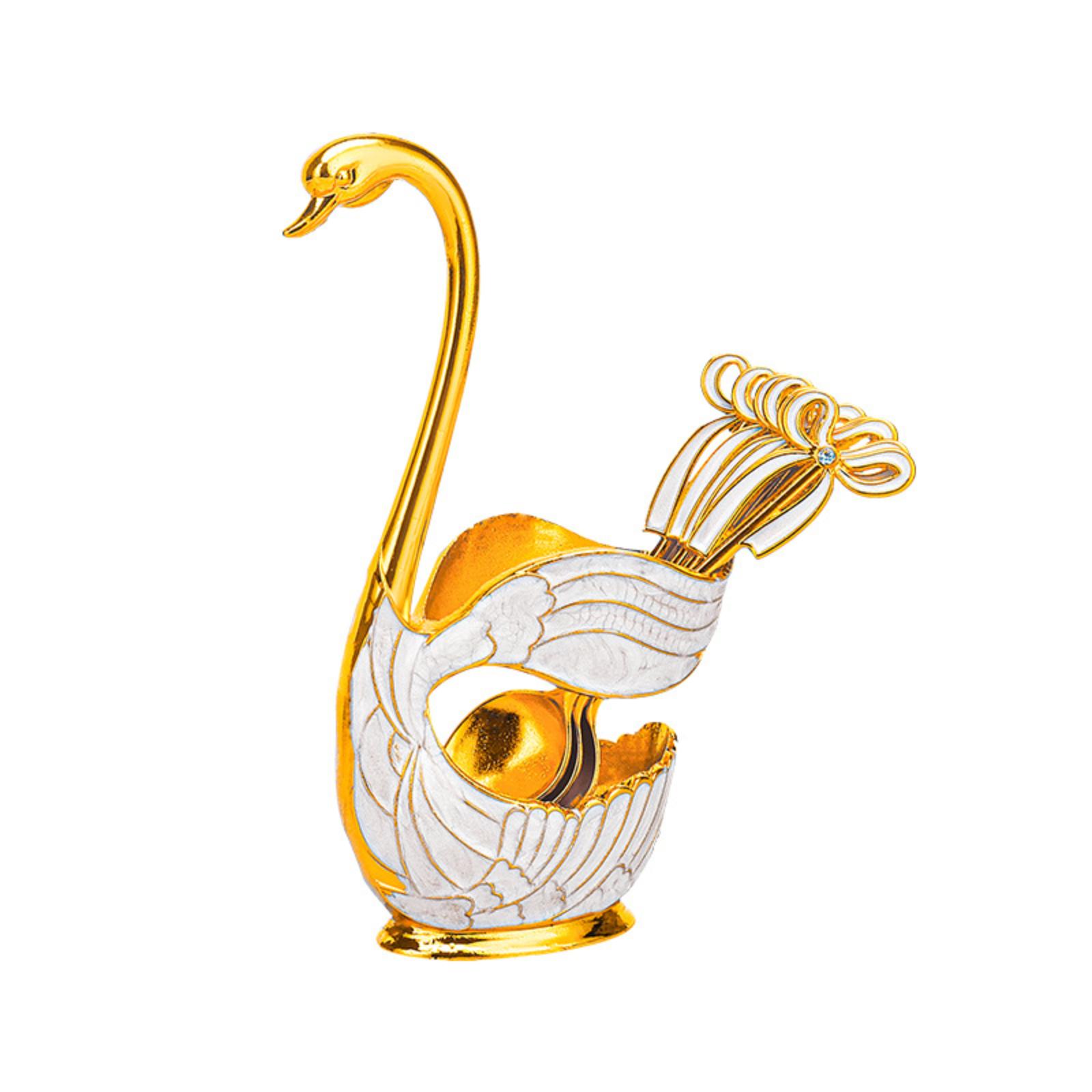 

Модный набор чайных десертных ложек Лебедь Европейский - Набор кофейных ложек и фруктовых вилок Домашний декор One Size белый