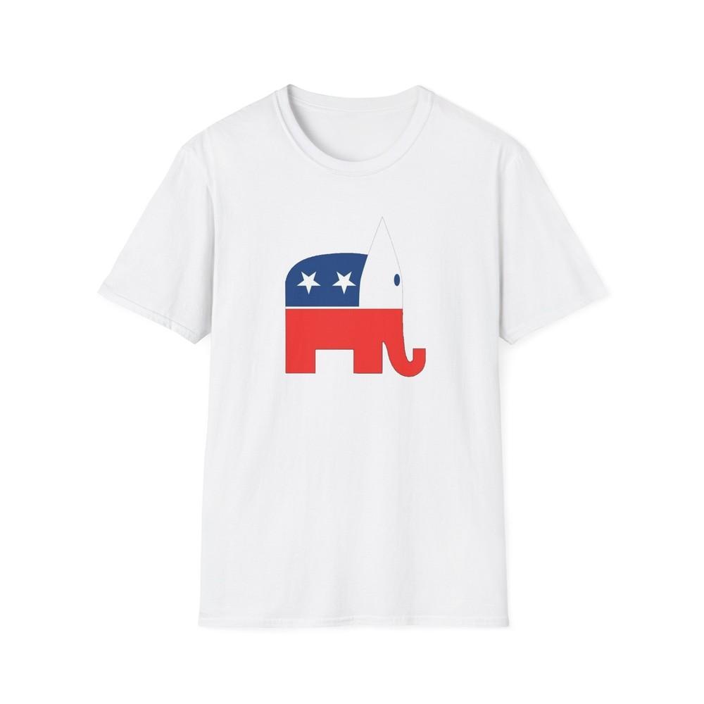 Trump MAGA GOP Republican Logo Unisex T-Shirt, Political Conservative Tshirt Tops Tee,