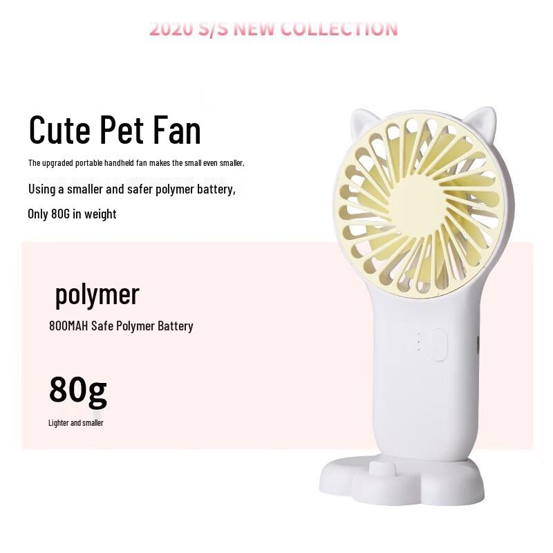 Portable Cat Paw USB Rechargeable Mini Fan