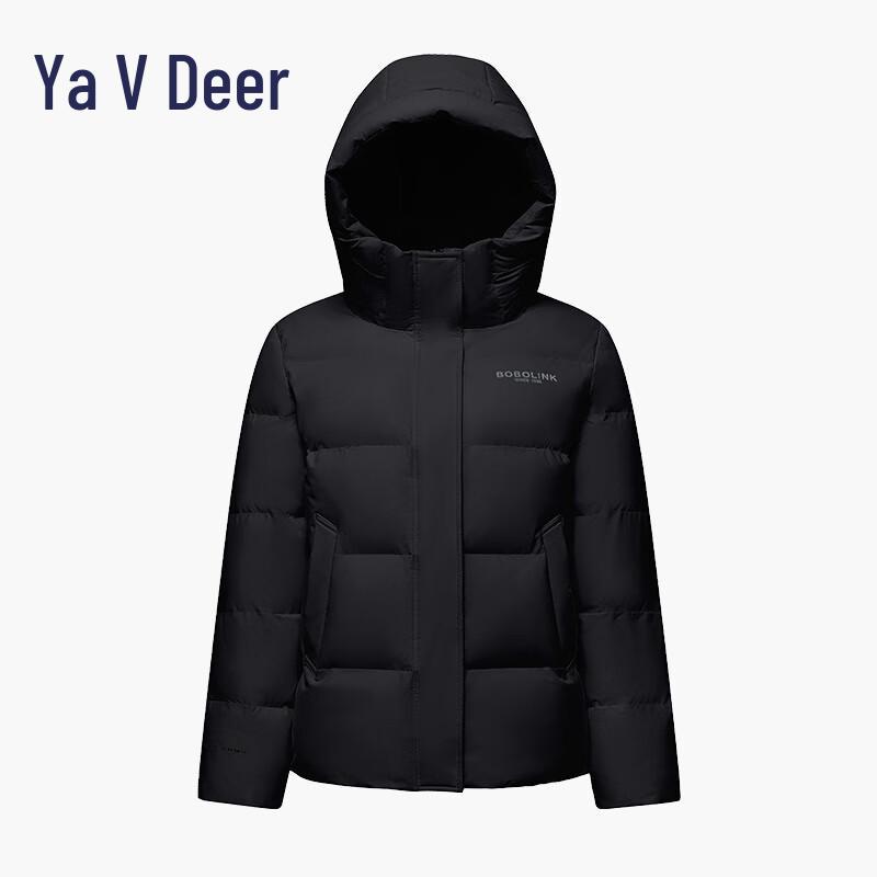 Yalu EW Women's Winter Hooded Short Puffer Down Jacket