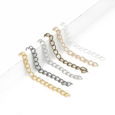 50 pz/borsa 50/70mm Collana Del Braccialetto Della Catena di Estensione Fit Aragosta Catenacci Coperto Coda Della Catena del Connettore FAI DA TE Creazione di Gioielli Artigianali