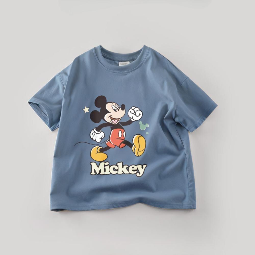 Boutique Children's Tshirts Summer Cartoon Mickey Short Sleeve Tees Tops  Casual Kids Boys Clothes Cartoon T-shirt