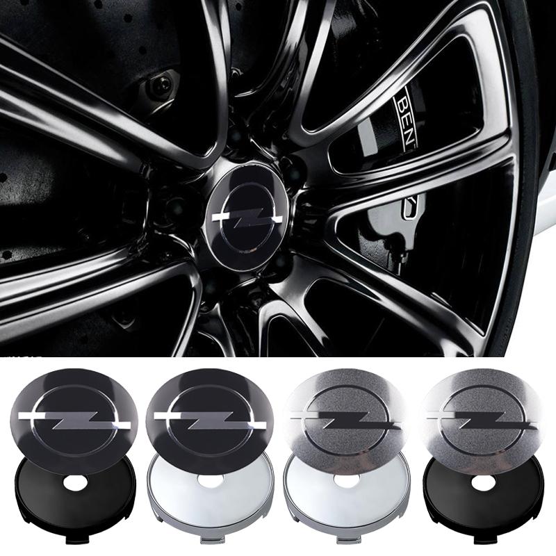 4 ks Krytky středových krytů kol z hliníkové slitiny pro auto, Samolepky na kryty ráfků pneumatik pro Opel OPC Astra Insignia Corsa Mokka Vectra Příslušenství