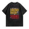 Mens Funny BBQ Chef Beer Smoked Meat Lover Grilling T Shirt Black 2X Large Vintage Washed Breathable Top For Everyday Wear