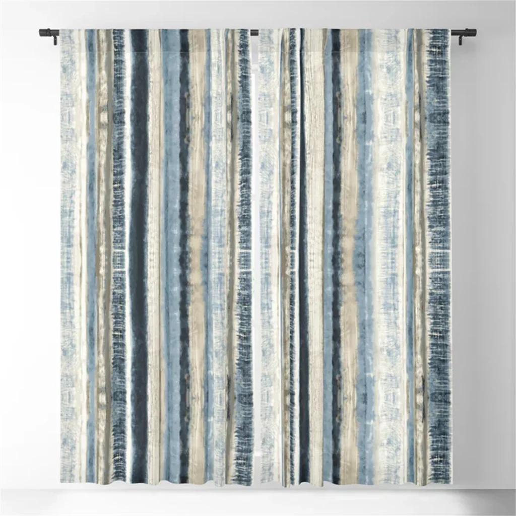 3D Modern Home Decor Grey Gold Marble Stripe Abstract Sunshade Curtains 2 Panel Living Room Bedroom Kitchen Window Decor Curtain