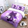 Cute Gothic Cat Decor Set Soft Comfortable Duvet Cover Bedding Set Included 1*Duvet Cover & 2*Pillowcases, Gift