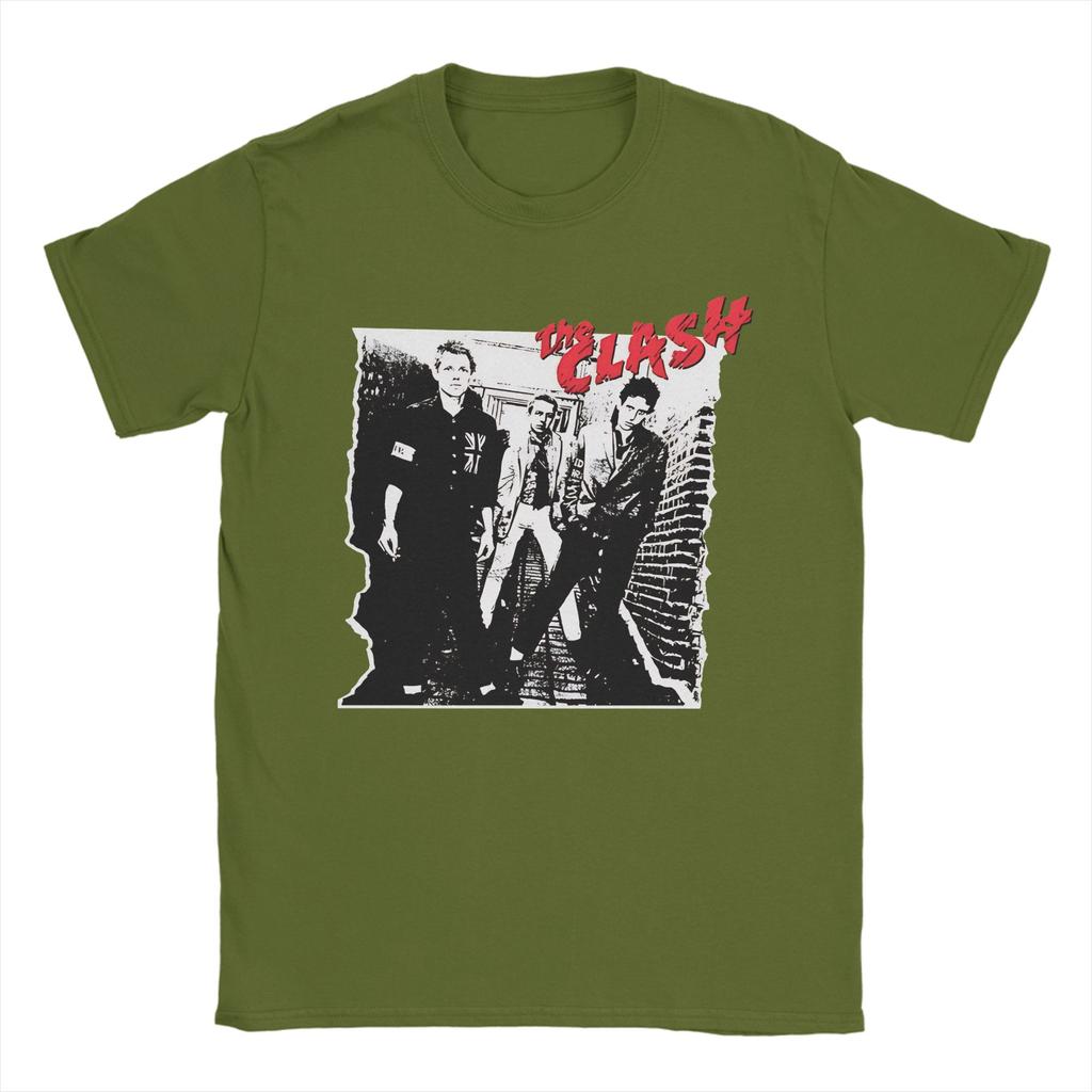 Streetwear TShirt Summer The Clash Self Titled Enhanced Album Clash At Demonhead Hippie TShirts for Unisex Short Sleeve Top Tees