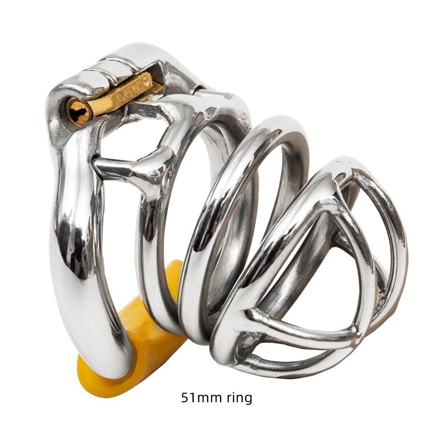 Ergonomic Stainless Steel Stealth Lock Male Chastity Device,Cock Cage,Penis Lock,Cock Ring,Chastity Belt, S051