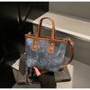 Borsa a tracolla stile coreano tie-dye - Texture retrò, versatile e casual da donna
