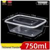 Disposable Rectangular Meal Boxes