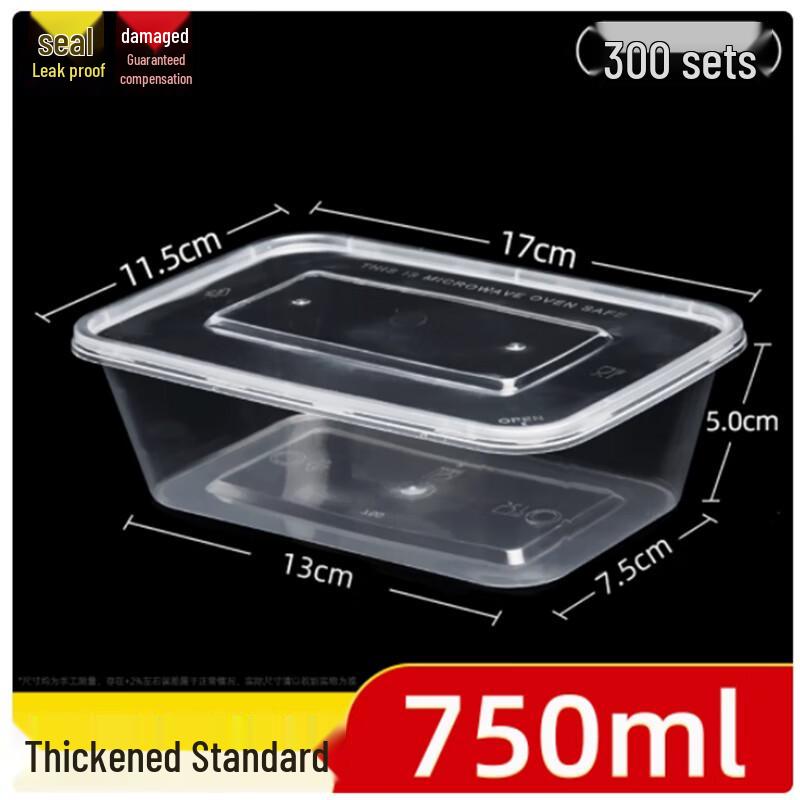 Disposable Rectangular Meal Boxes