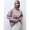 Turtle Neck Cashmere Winter Sweater Women 2021 Elegant Thick Warm Female Knitted Pullover Loose Basic Knitwear Jumper