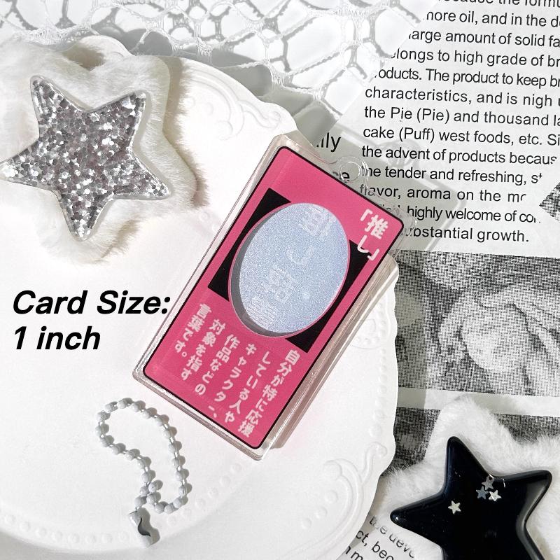 

Dictionary Series Mini Photo Frame for 1 Inch Anime Kpop Idol Card Sleeves Japan Style Acrylic Photocard Holder with Keychain красный