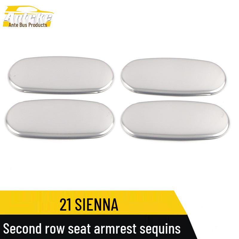 21 Sienna Second Row Seat Armrest Sequin Decor Sticker