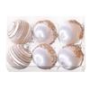 6PCS 6/8CM Silk Sequin Christmas Ball Christmas Ball Decoration Xmas Tree Pendent Ornaments For Wreaths Garlands Ball Paintings