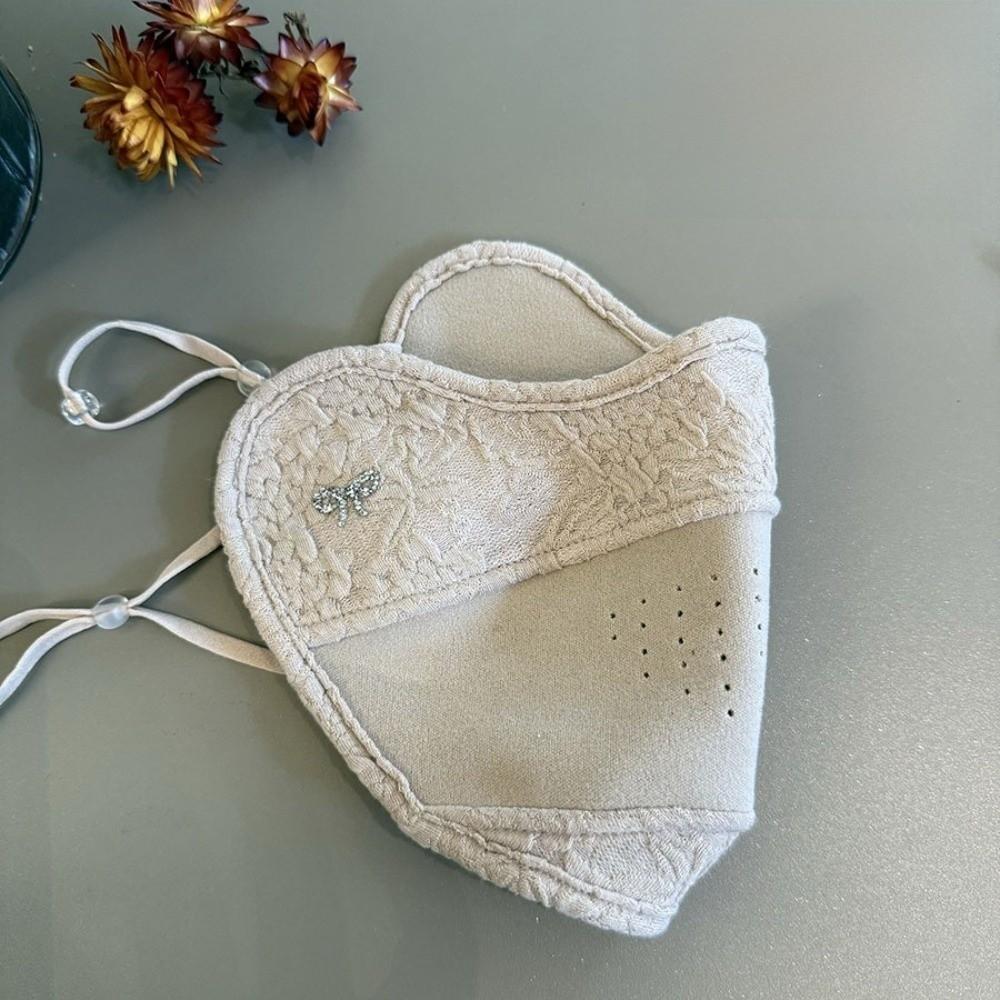 

Breathable Warm Mask Anti Dust Face Cover Creative Face Mask Outdoor Skiing Cycling бежевый