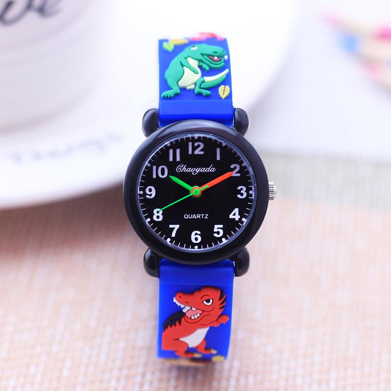 Fashion New Cool Cartoon Dinosaur Digital Quartz Watches For Children Boys Girls Little Baby Students Learn Time Cute Waterproof