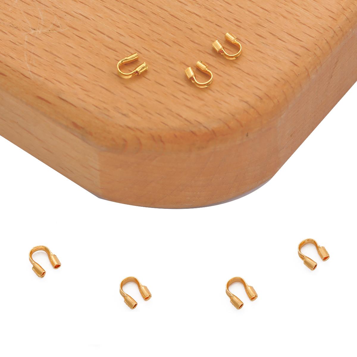 

10/50 шт медная U-образная застежка-пряжка в форме подковы для самостоятельного изготовления ювелирных изделий, аксессуары 4x4.5mm 50pcs золотой