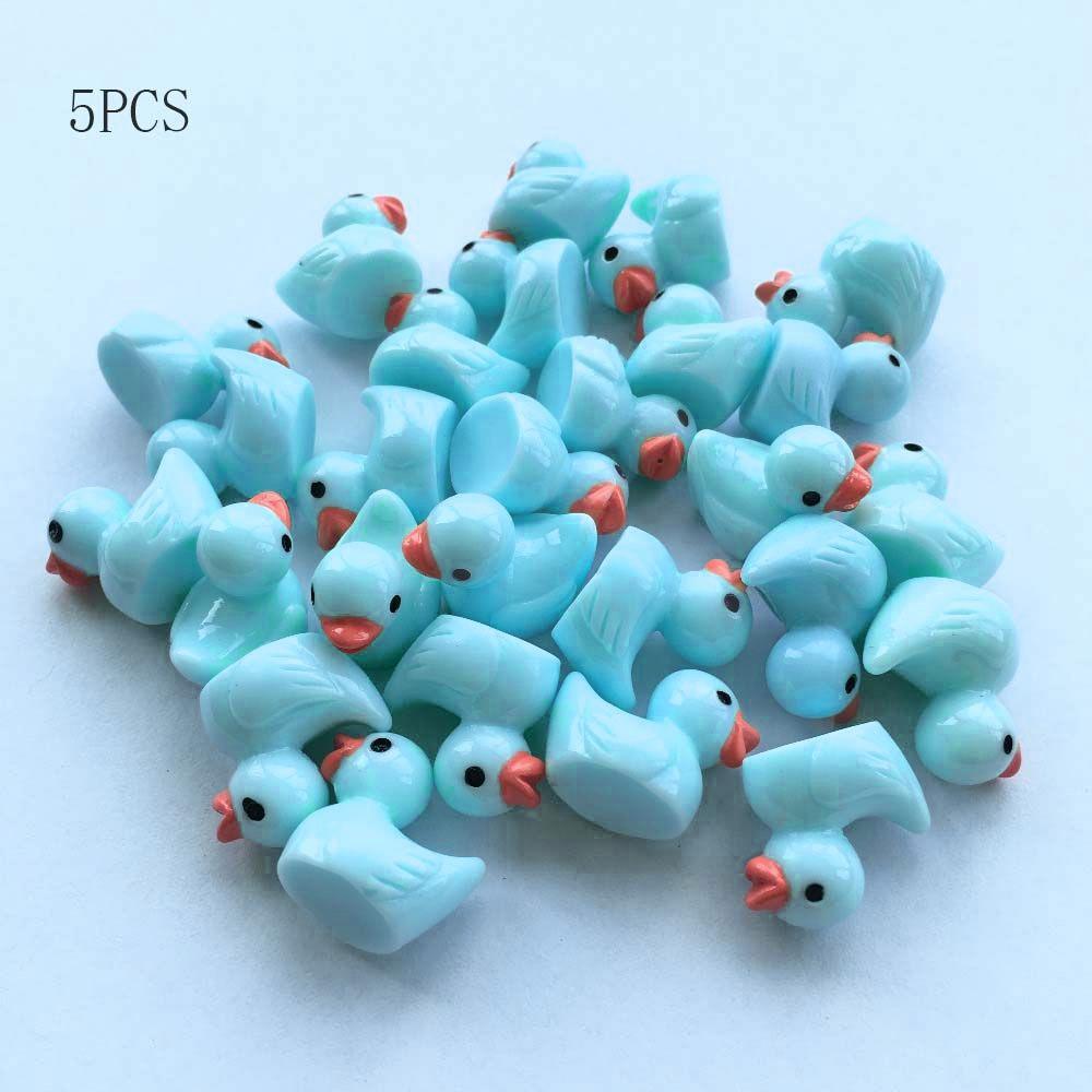 Garden 5pcs Resin Fairy Decoration Crafts Yellow ducklings Ornaments Figurine Miniature