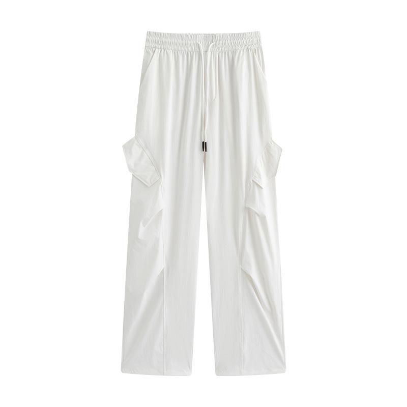 Quick-drying Overalls Women's Pants New Summer Charging Small Wide-leg Ice Silk Thin Mountaineering Sweatpants