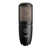 AKG P220 Project Studio Line Condenser Microphone [Ideal for recording vocals/piano/wind instruments. Durable all-metal body, robust design, low-cut f
