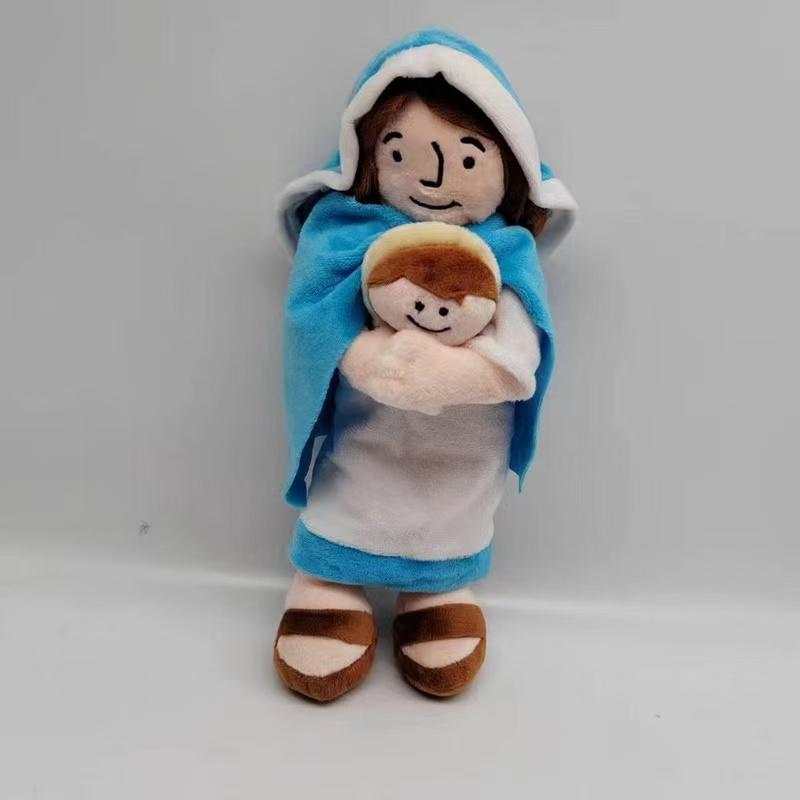 32cm Simulation New Arab Stuffed Plush Toy Figurine, Cartoon Anime Cute Doll, Jesus Praying To God Home Decoration