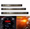 Motorcycle LED Red and Yellow Dual-color Driving Lights, Turn Signals, Flashing Brake Lights, Water Flow Pipe Motorcycle License