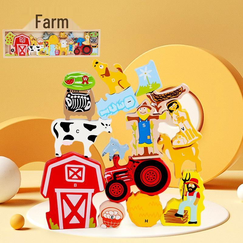 3D Animal Transportation Wooden Jigsaw Puzzle - Educational Toy for Children