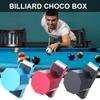 Aluminum Alloys Billiard Chalk Holder Magnetic Pool Cue Chalk Case Octagons Pool Cue Tip Carriers Case Cue Chalk Holder