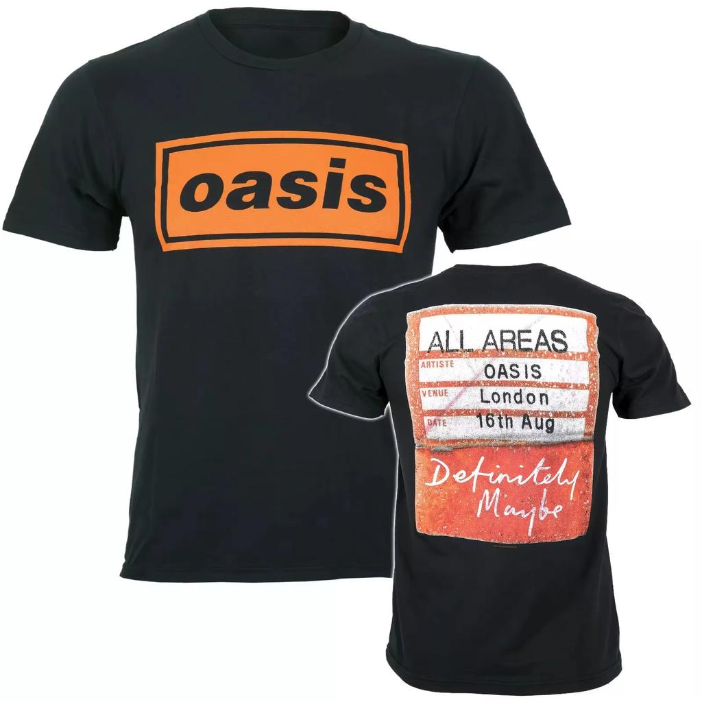 T-shirt Oasis Evento Maine Road Tour Reunion Ufficiale 2025 Nuovo_ Lusso di Alta Gamma È per Uomini e Donne Maglietta Top 100% Cotone