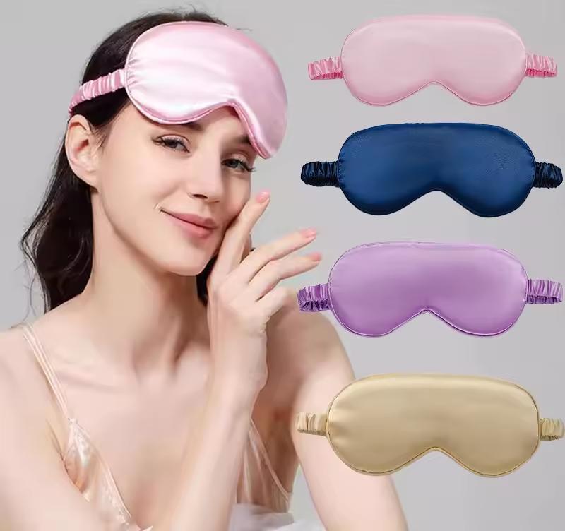 1pc Imitated Silk Shading Eye Cover Comfortable Travel Relax Soft Eyeshade Sleep Night Mask Health Sleeping Shield Care Tools