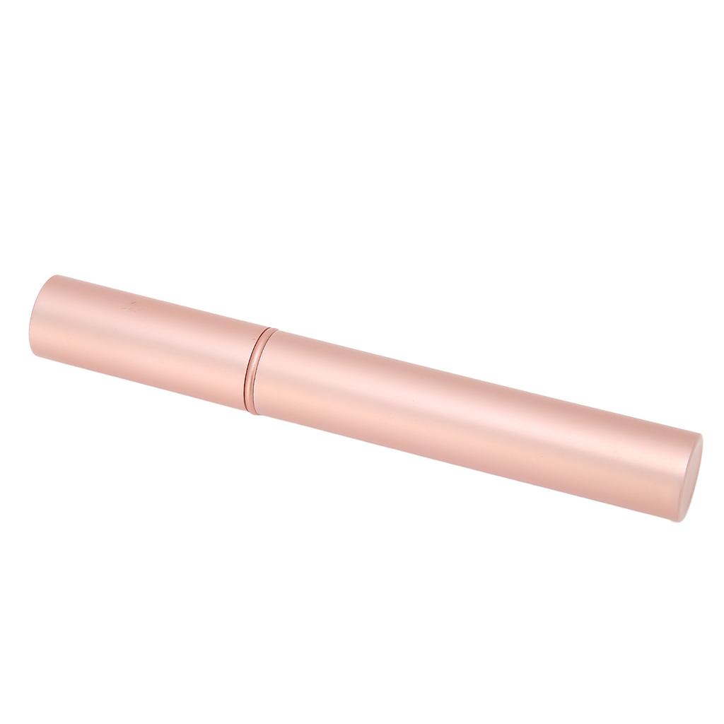 5PCS Empty Mascara Tube Rose Gold Metal Shell Soft Brush Portable Eyelash Container for Make Up