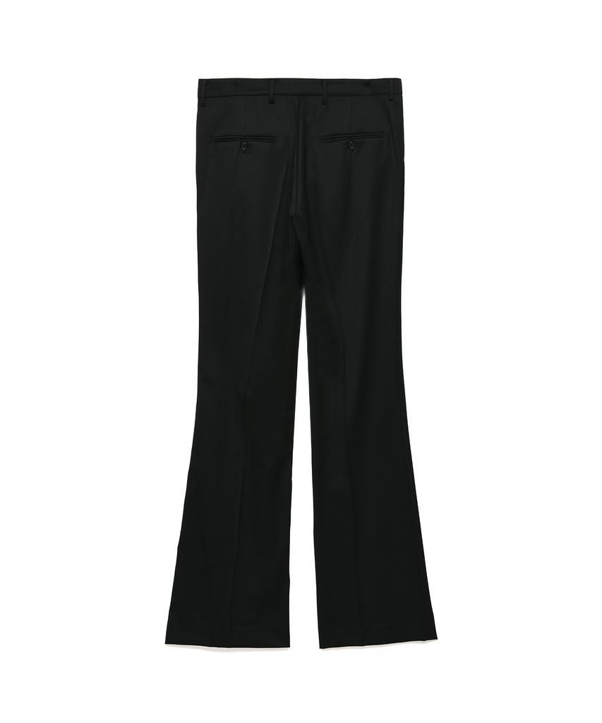 Lollingseutyudio Classic Flared Pants Wool Gabardine Black