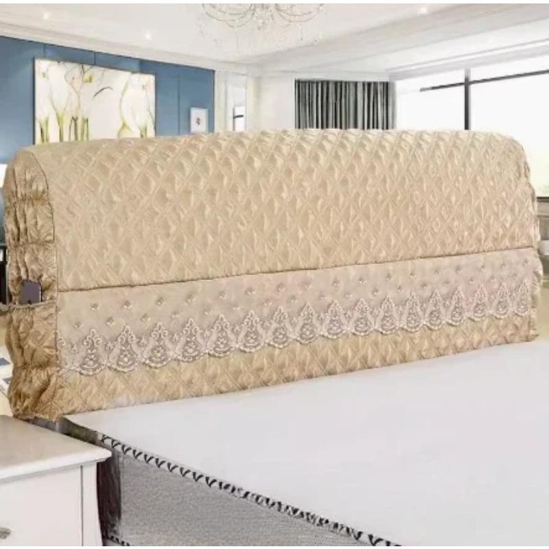 

Мягкий защитный чехол на прикроватную тумбочку с полным покрытием, прикроватный пылезащитный чехол, хлопковый наполнитель, утолщенный, чехол для изголовья из массива дерева 120cm x Height65cm