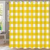 Modern Lines Bathroom Curtain Colored Plaid Pattern Shower Curtain Bohemian Home Bathroom Decor Polyester Shower Curtains
