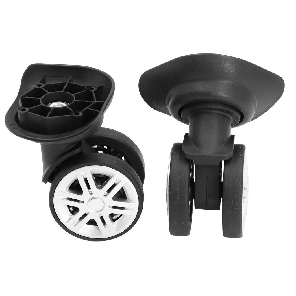 1pair Luggage Wheel Spare Part Black 360 Degree Trunk Wheels Universal Suitcase Castor for Trolley Luggage