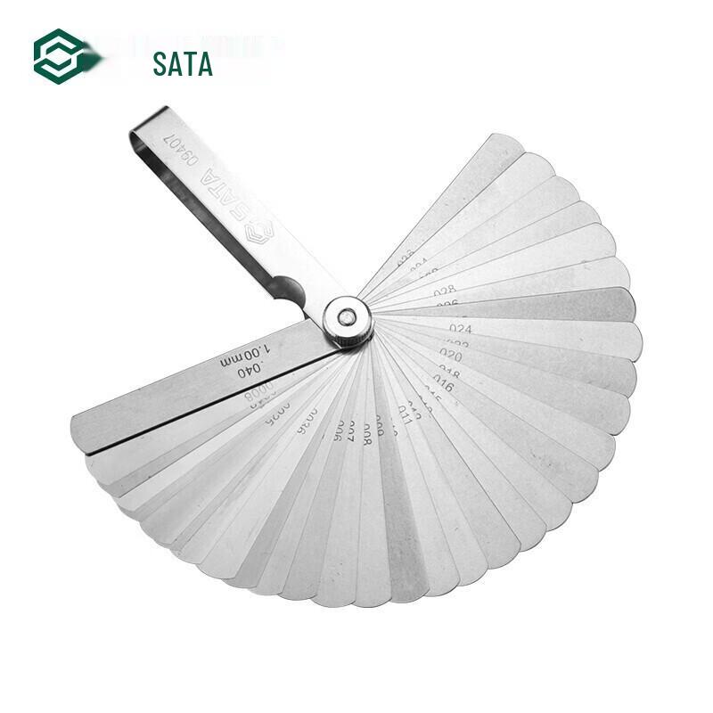 SATA 32-Piece Imperial/Metric Feeler Gauge Set