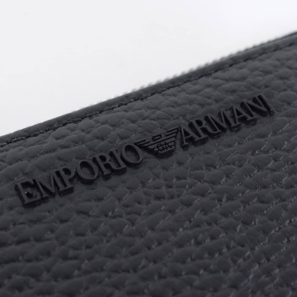 Folding Black Y068E 80001 23AW [Emporio Armani] Men's Wallet, Wallet, (Y4R262 BLACK) [Used]