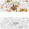 Thanksgiving Colorful Tablecloth, Kids Thanksgiving Crafts, 30 72 Inch Large Colorful Kids Gift Activity Toy Party