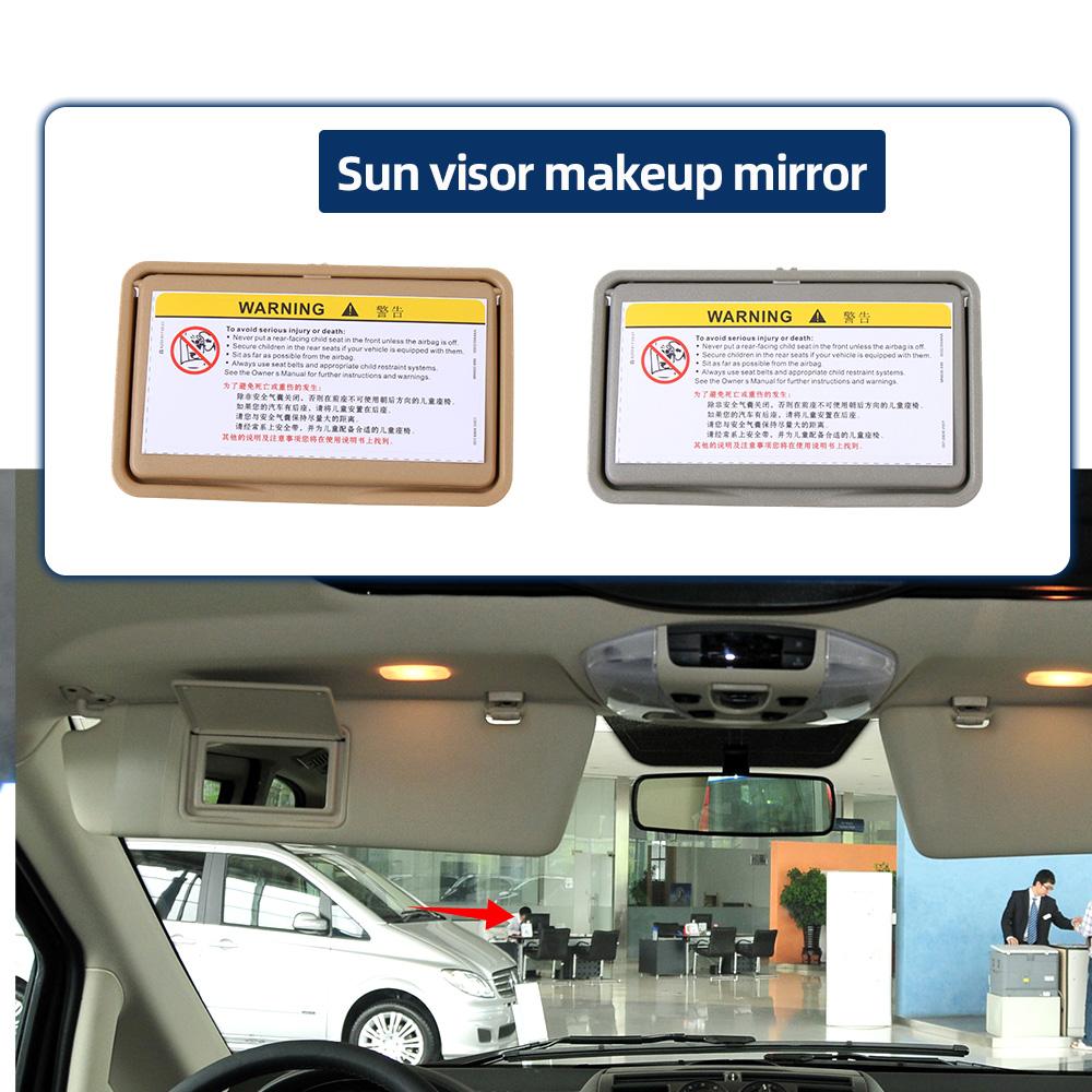 2108102510 Car Interior Accessories Sun Shade Visor Makeup Cosmetic Mirror Cover For Mercedes-Benz C E Class W210 W202 1993-2002