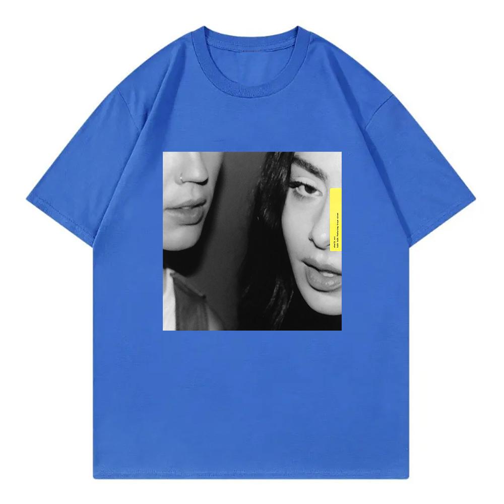 Charli XCX Troye Sivan Talk Talk T Shirt Brat Women Clothing Harajuku T-Shirt Unisex High Quality Clothes Cotton TShirts Graphic