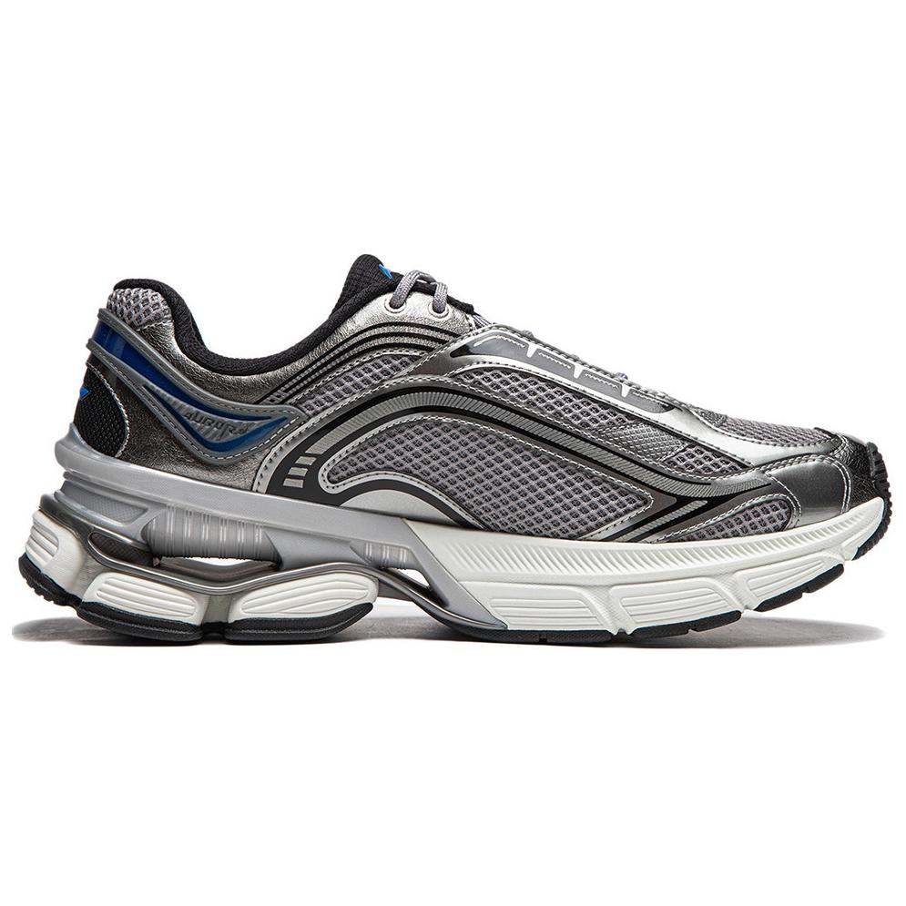 Li Ning Aurora RENEW Slip Resistant, Abrasion Resistant, Support, Height Increasing Low Top Casual Shoes Men's Gray AGCU075-3