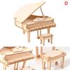 3D Wooden Car Animal Puzzle Jigsaw Woodcraft Kit Toy Diy Self-Assembly Model