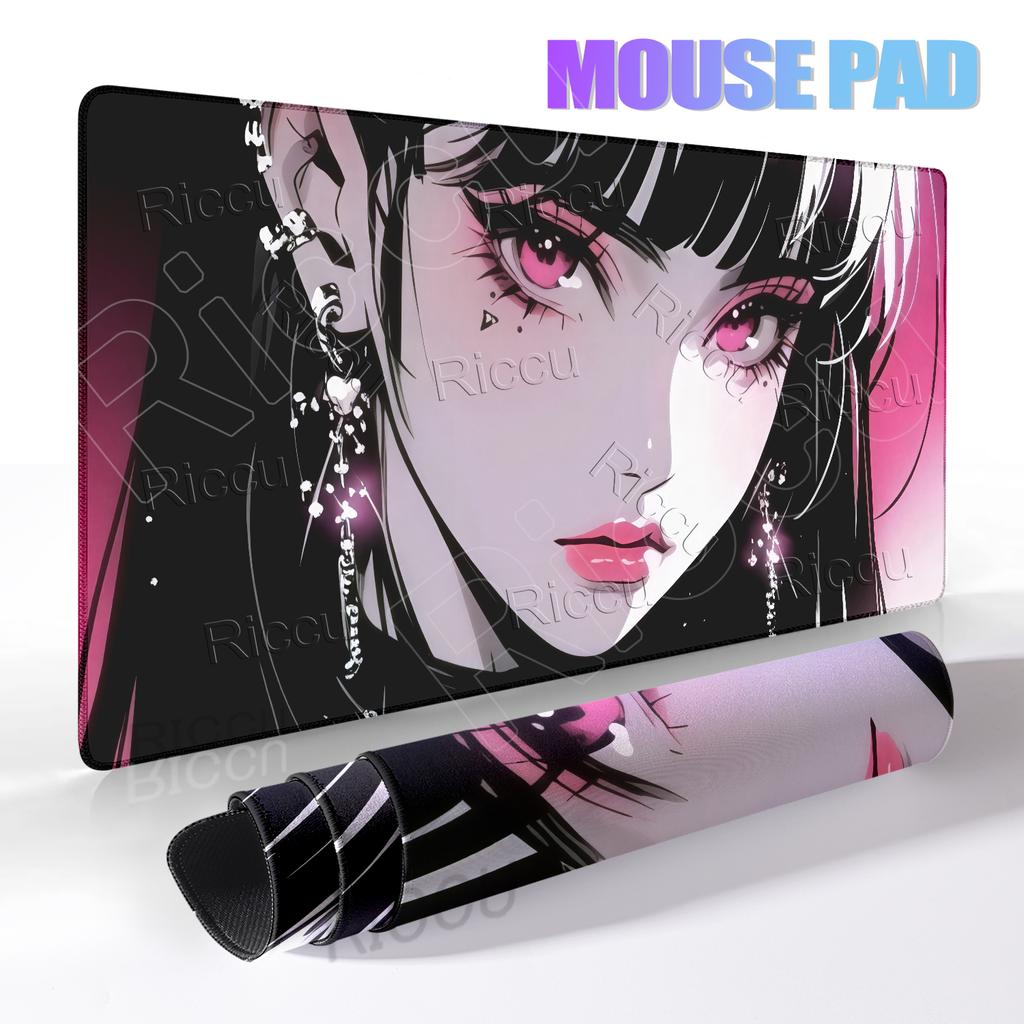 Mousepads Anime Girl Style Aesthetics Mouse Pad Cool Girl PC Offices Tablepads Large Gaming Keyboard Non-slip Desk Table Mats