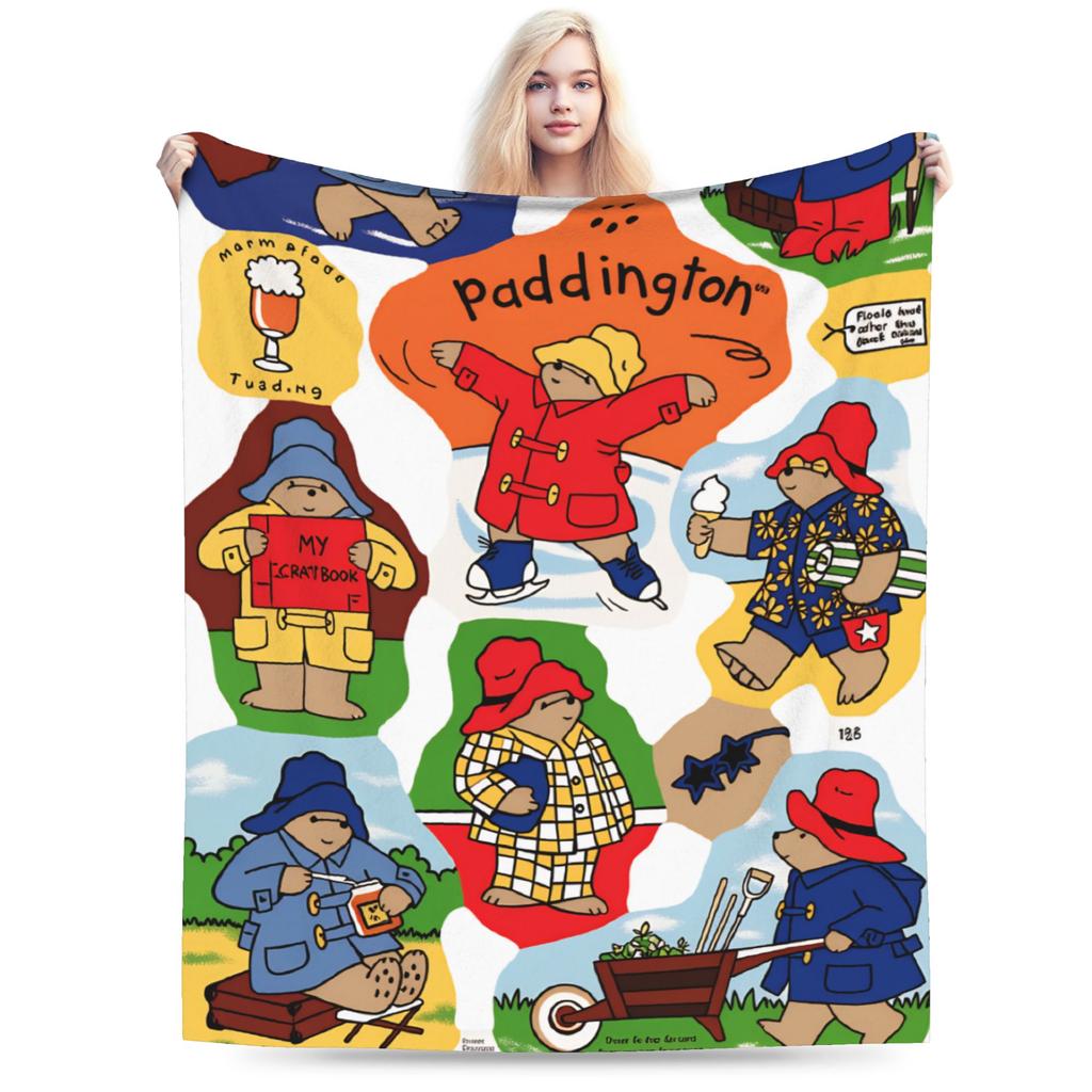 Großbritannien Paddington Super Warme Decke Braunbär Kinder Plüsch Überwurf Neuheit Outdoor Flanell Bettbezug Sofa Bettdecke
