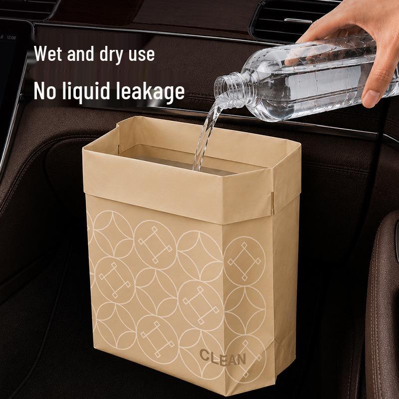 Self-Standing Adhesive Car Trash Bag: Thick, Hanging Desktop Cleaning Supplies